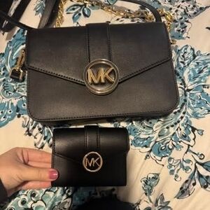 Michael Kors Black Crossbody Bag with Wallet